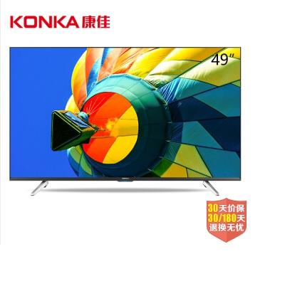 康佳（KONKA）A49U 49英寸64位10核4KHDR超高清安卓智能平板液晶电视（黑） 