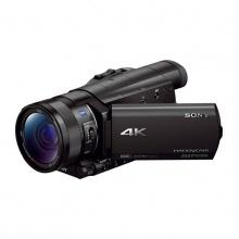 索尼（SONY）FDR-AX100E 4K高清數(shù)碼攝像機(jī) 128G94卡+U21包+加厚原電+原裝遙控腳架