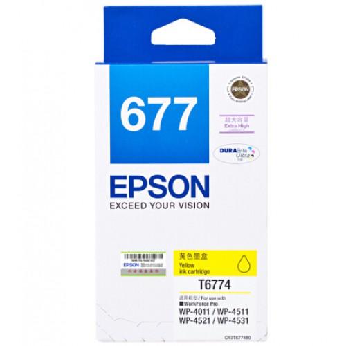 愛普生（EPSON）T6774黃色墨盒 （適用WP-4511/4521/4011機型）4系黃色大容量T6774