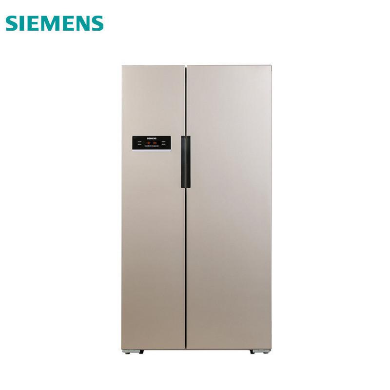 西門子 610W(KA92NV02TI) 對(duì)開門冰箱（雙獨(dú)立循環(huán) 變頻靜音 雙開門） 金色
