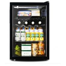 韩电（KEG）85L小型单门欧式酒柜 茶叶柜 展示柜 饮料柜 冷藏柜 冰箱冰柜冰吧 独立微冻室 办公室 黑色 JC-85