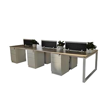 順發(fā) SF 桌上屏四人位 SF-ZSP-002 W2400*D1200*H750/H1100mm 含活動(dòng)柜