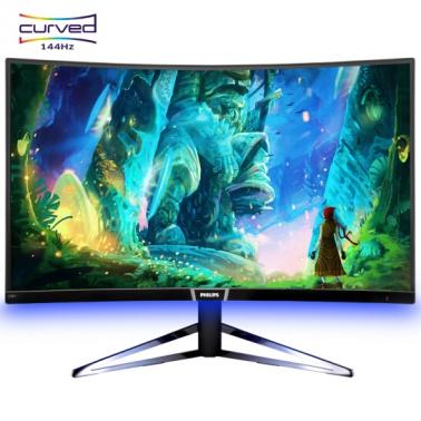 飛利浦（PHILIPS）328M6FJMB 31.5英寸 猛騰系列 2K/1800R曲面  流光溢彩